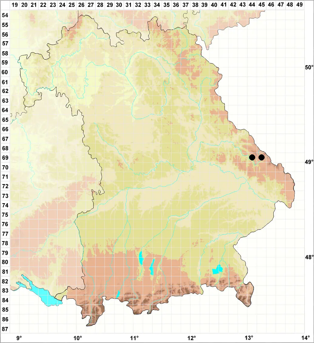 Karte S. Gey Sammelkartierung Hinterer Bayerischer Wald